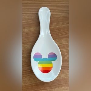 Rainbow Mickey Mouse spoon rest